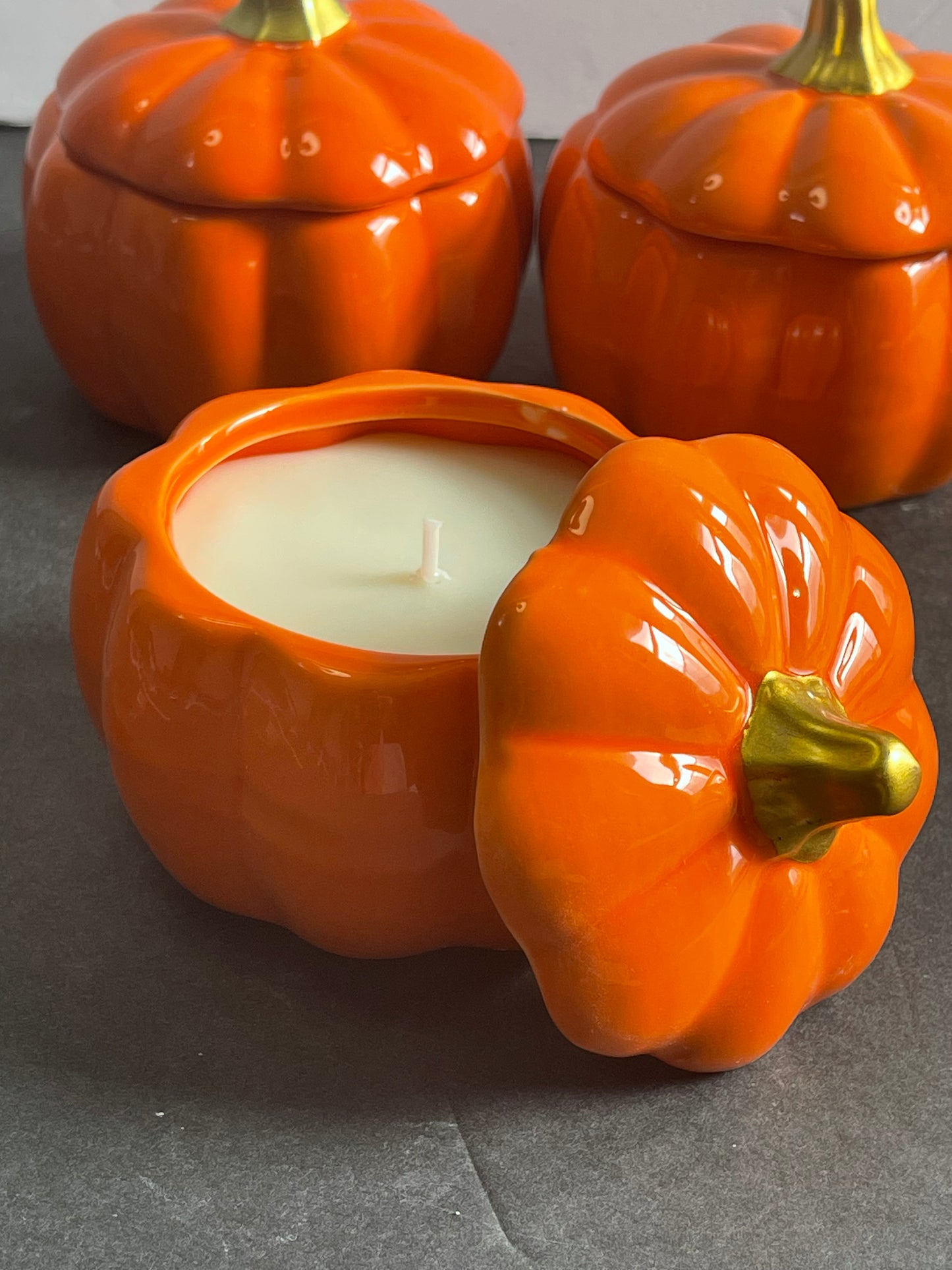 Pumpkin Glass Jar