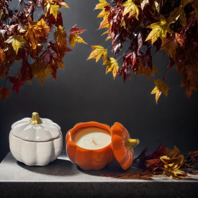 Pumpkin Glass Jar