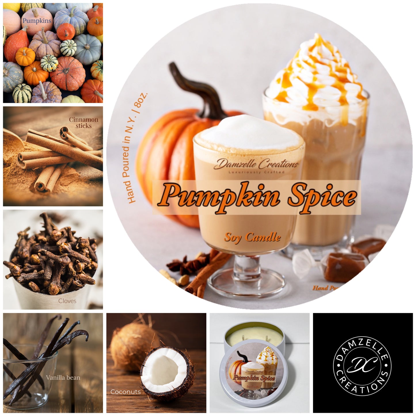 RT - Pumpkin Spice 2- Wick Candle